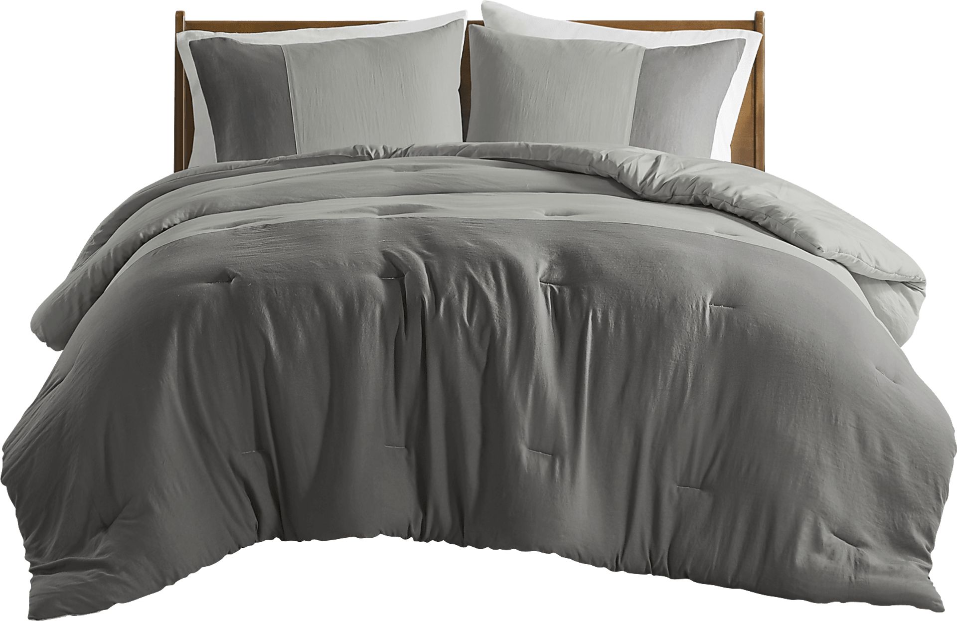 Blackthornea Gray King/California King 3 Pc Comforter Set - Image 5