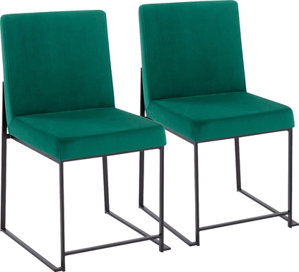 Bladens II Green Side Chair Set of 2