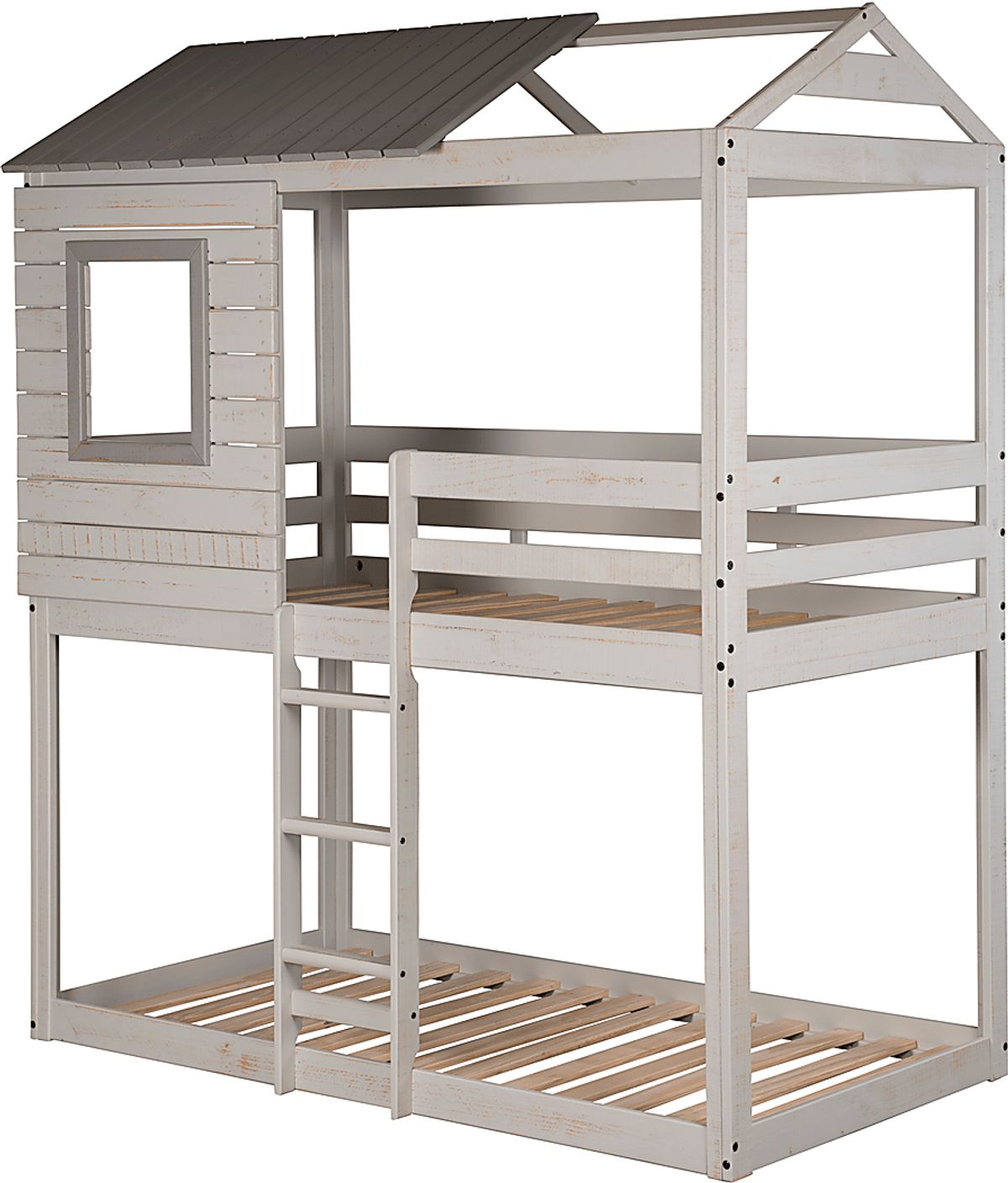 Bladensburg Gray Twin/Twin Bunk Bed | Rooms to Go