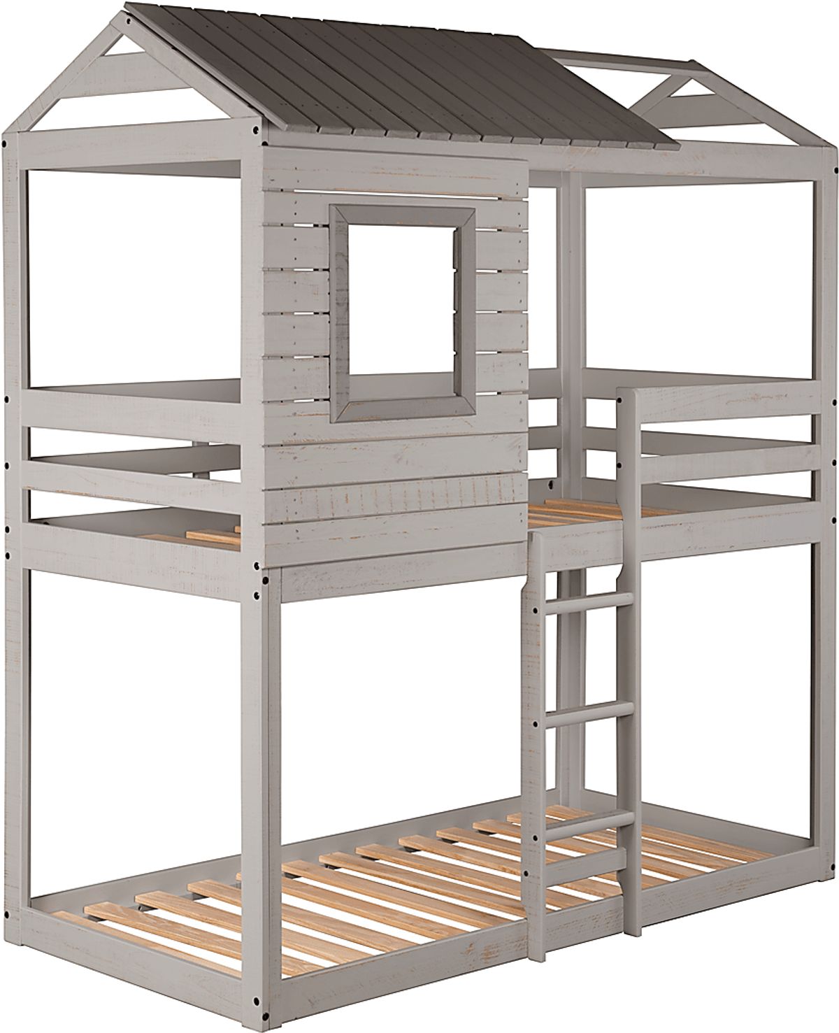 Bladensburg Gray Twin/Twin Bunk Bed | Rooms to Go