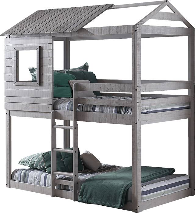 Bladensburg Gray Twin/Twin Bunk Bed - Thumbnail - Image 1