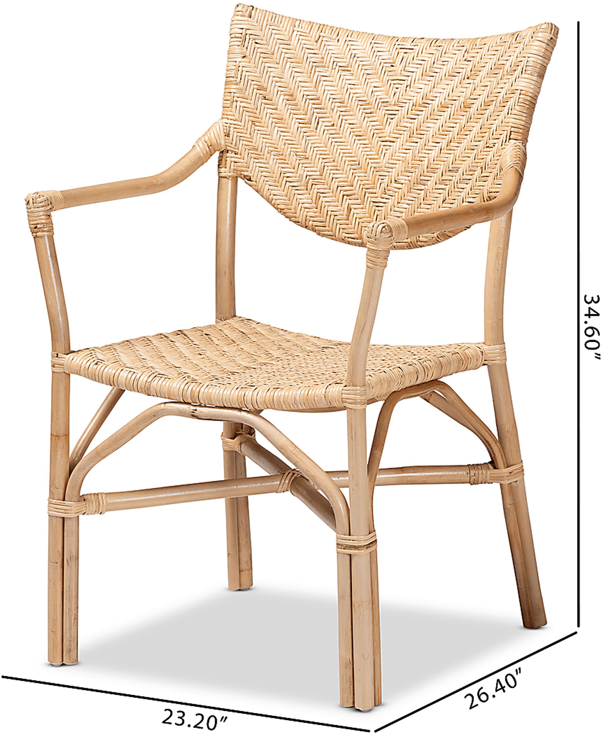 Blagden Brown Arm Chair - Image 10