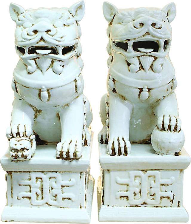 Blaike White Sculpture Set of 2 - Thumbnail - Image 1