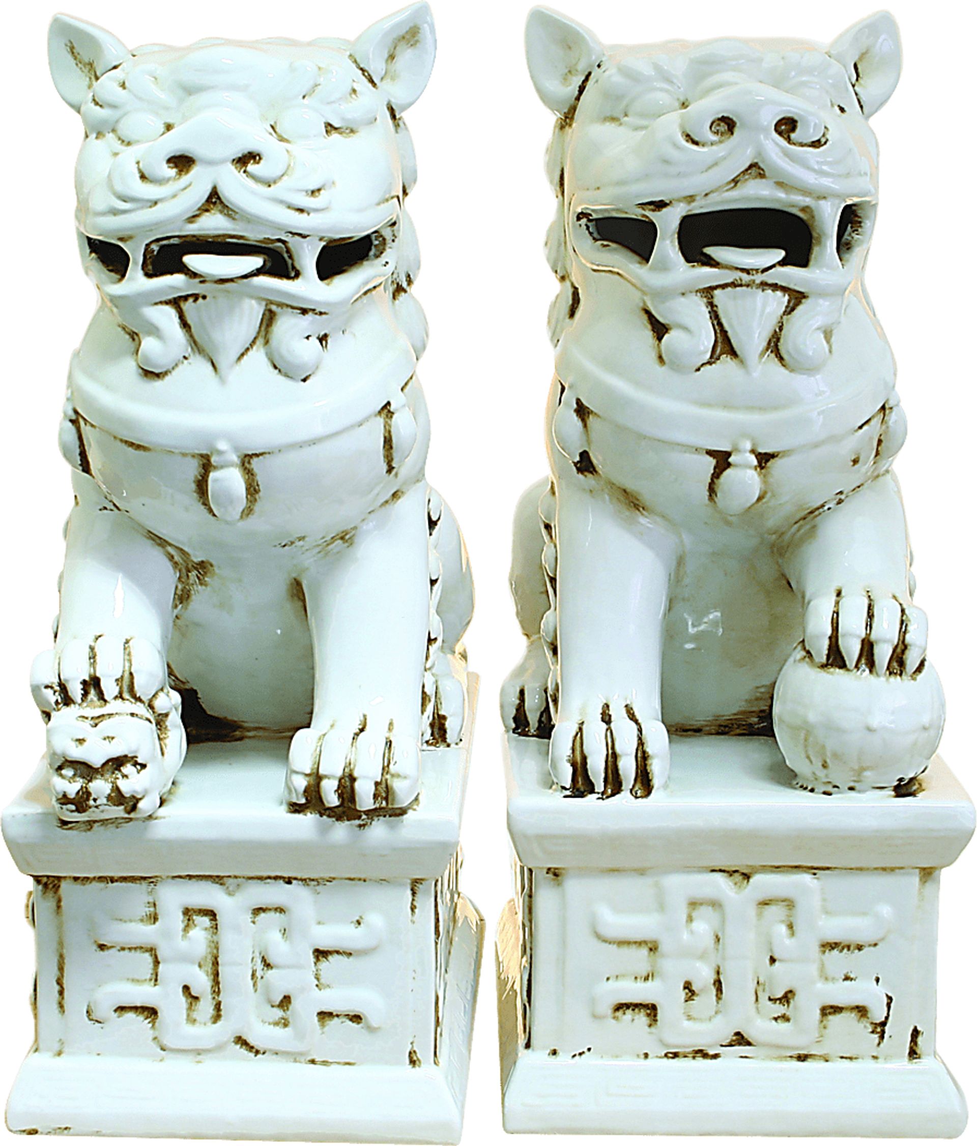 Blaike White Sculpture Set of 2 - Image 1