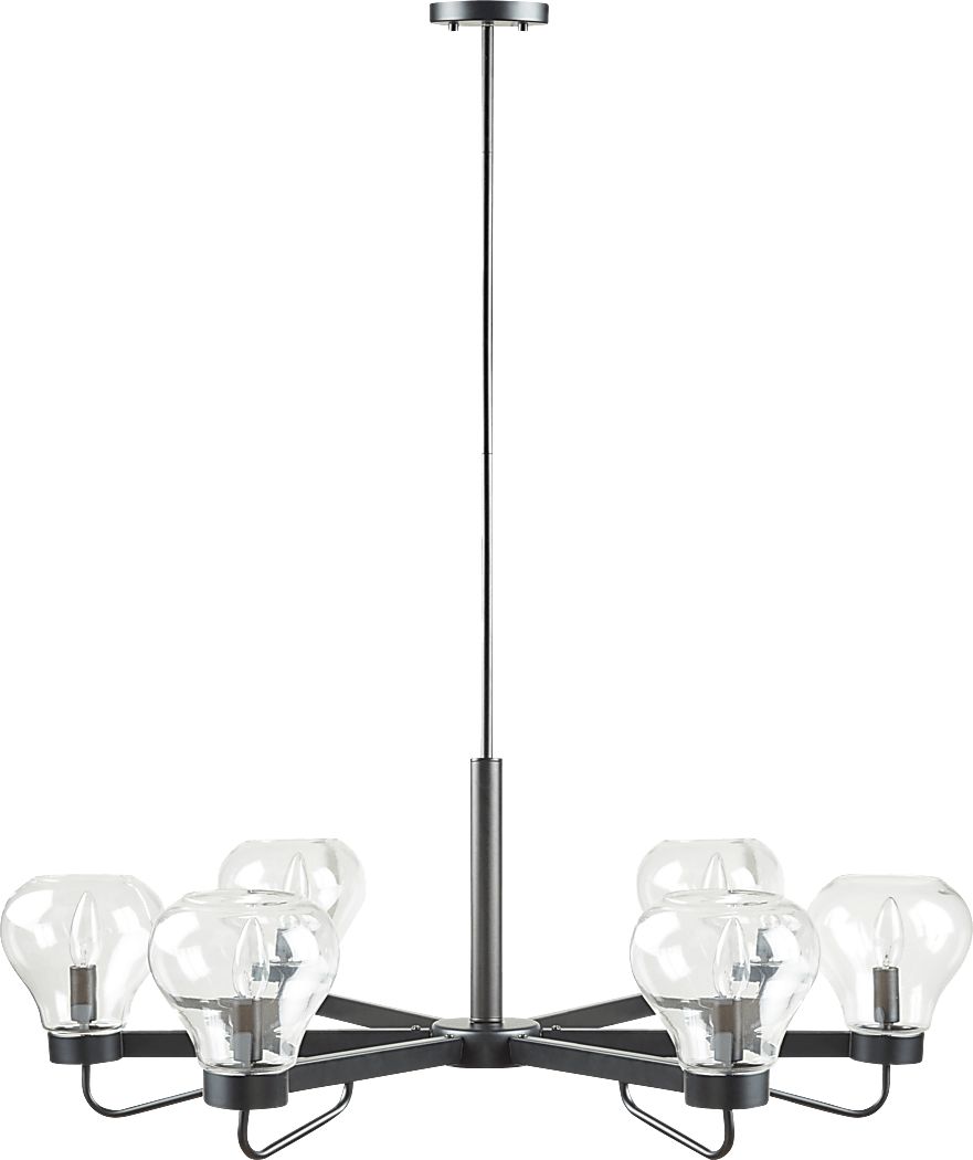 Blaine Cave Black Chandelier