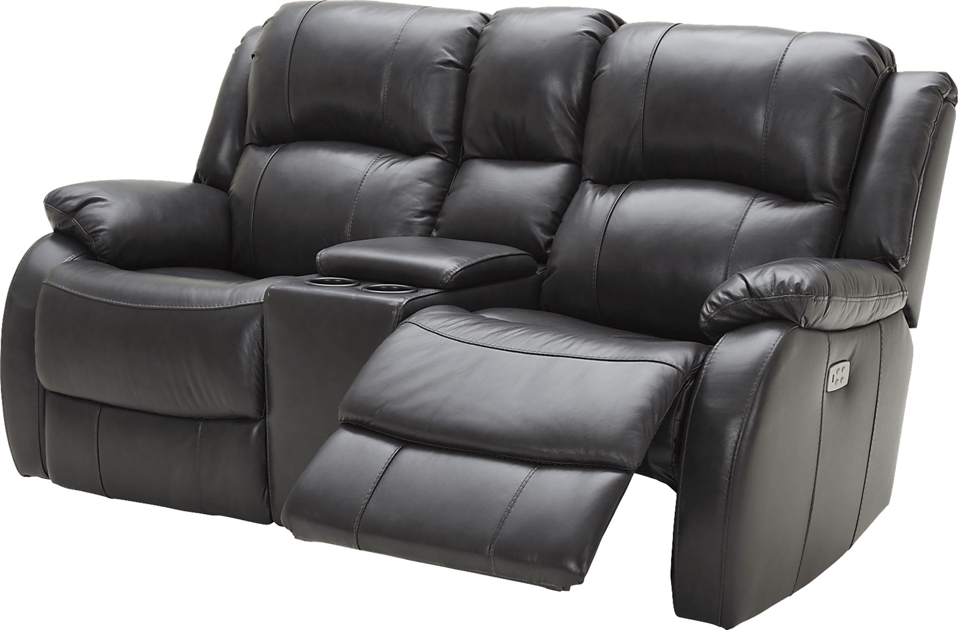 Blaineville Black Leather 3 Pc Dual Power Reclining Living Room - Image 17