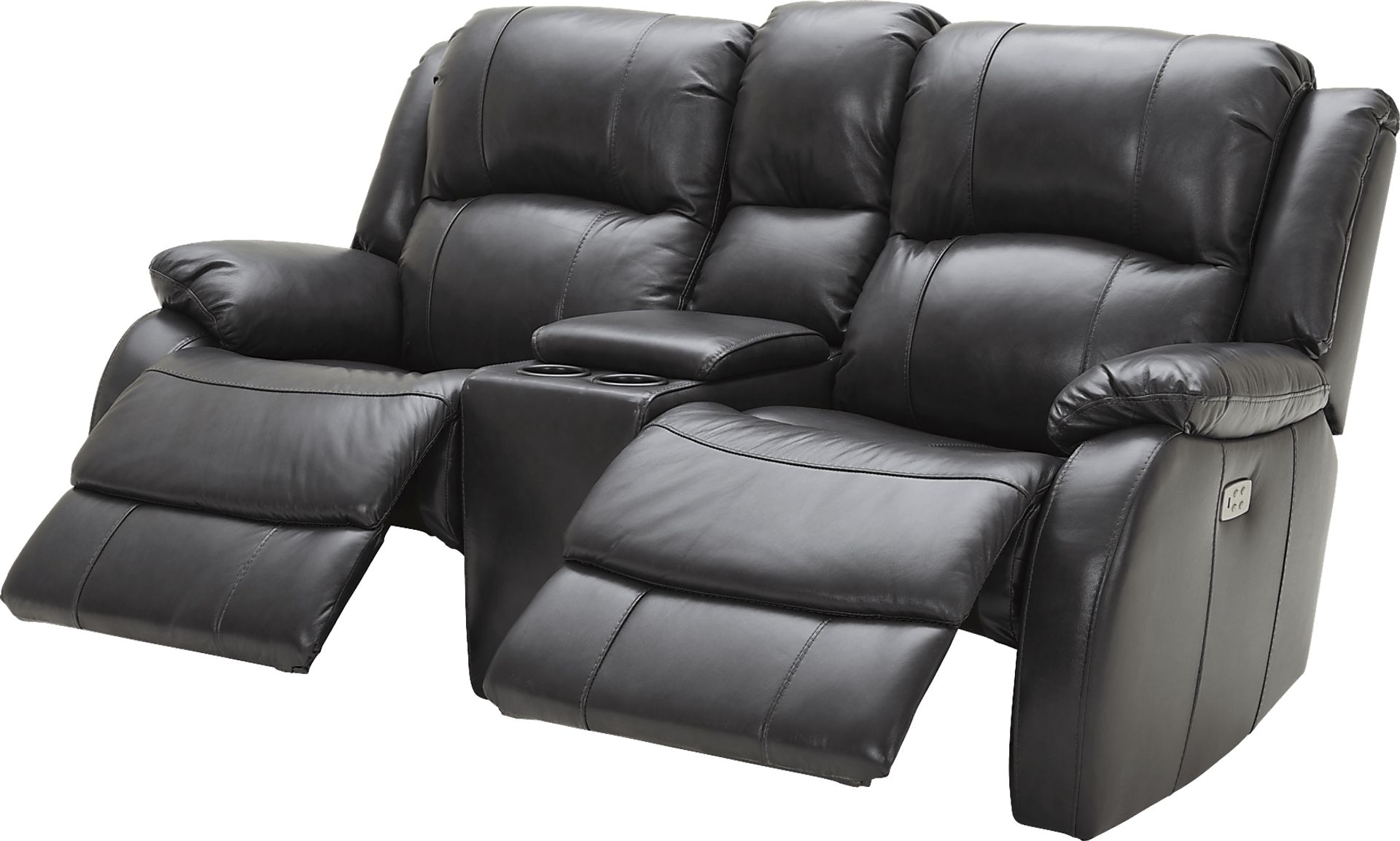 Blaineville Black Leather 3 Pc Dual Power Reclining Living Room - Image 18