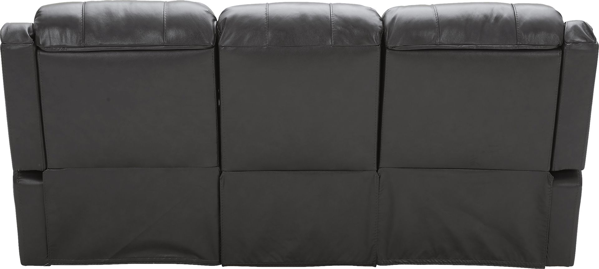 Blaineville Black Leather Dual Power Reclining Sofa - Image 3