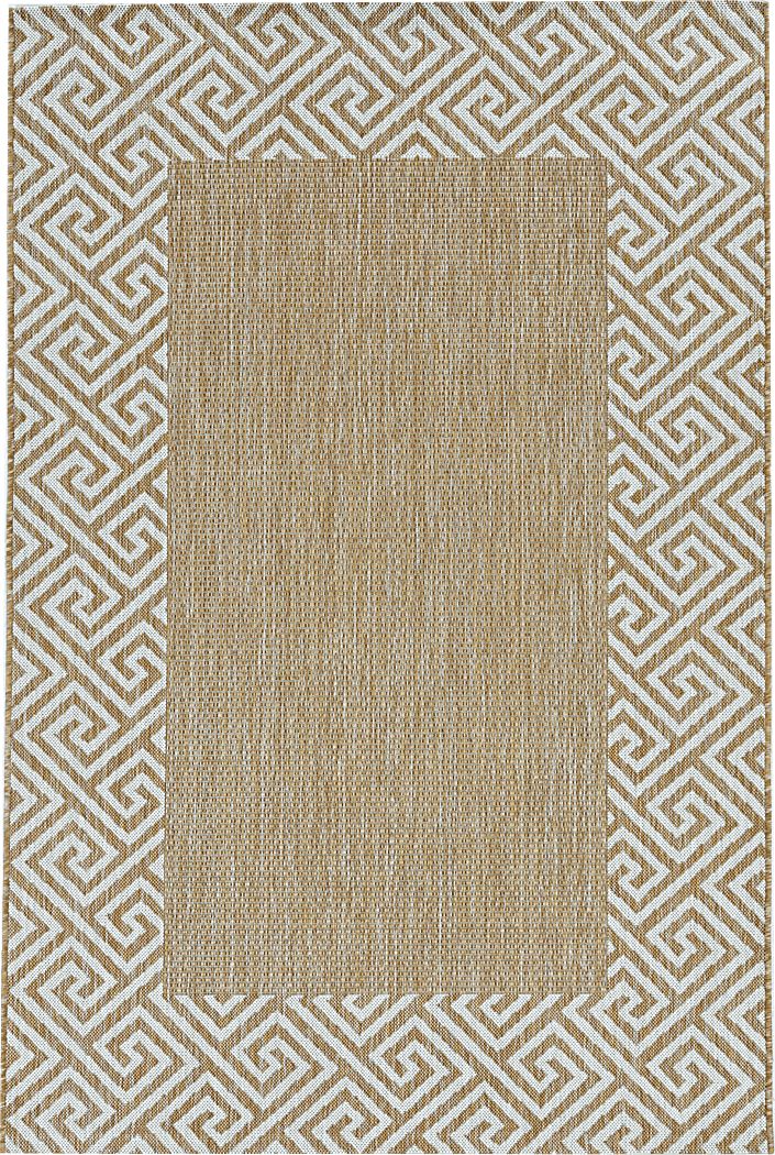 Blaintos Natural/Brown 5'3 x 7'7 Indoor/Outdoor Rug