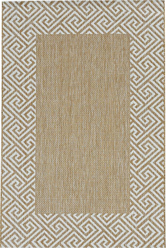 Blaintos Natural/Brown 7'10 x 10'10 Indoor/Outdoor Rug - Thumbnail - Image 1