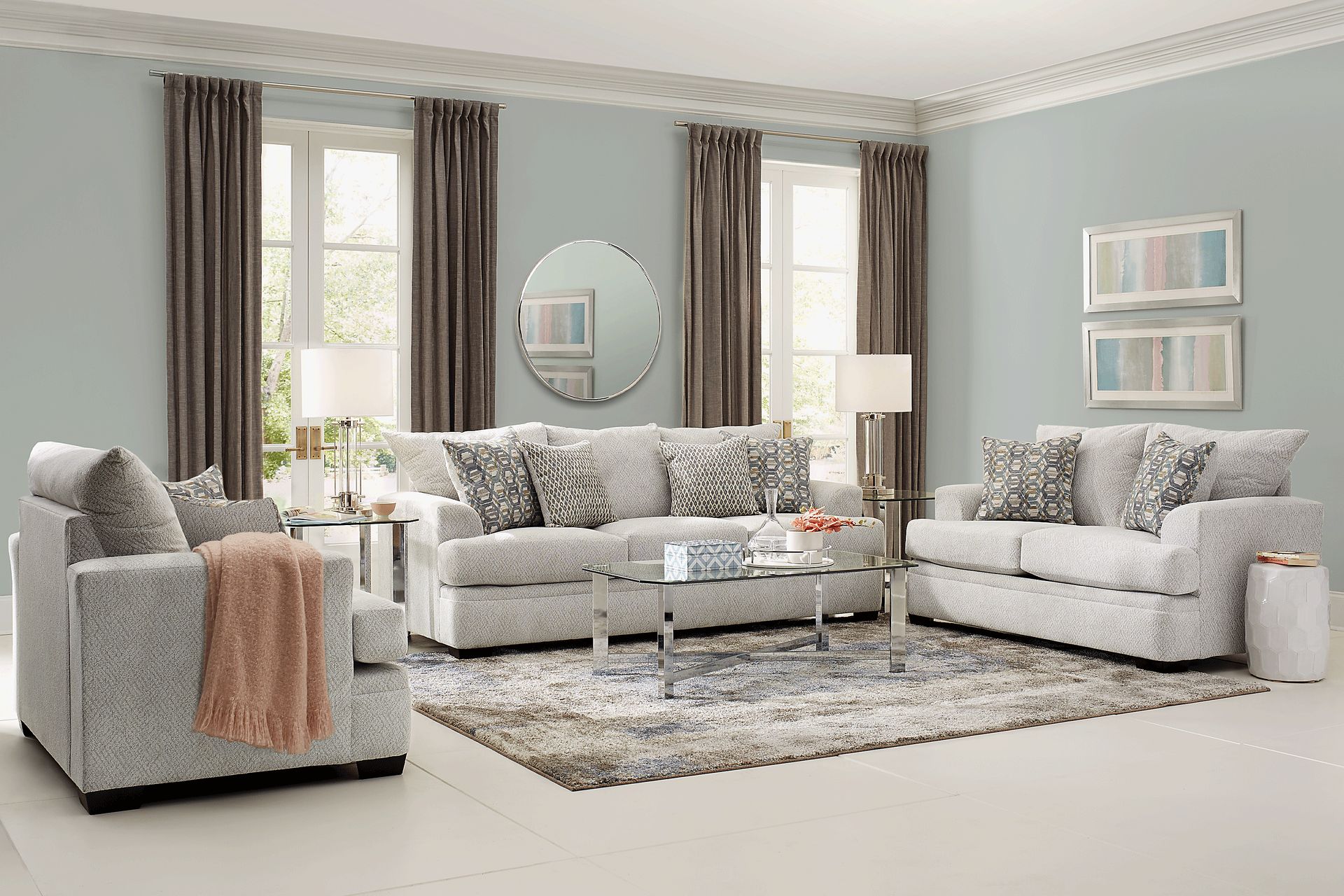 Blair Park Beige 5 Pc Living Room - Image 1
