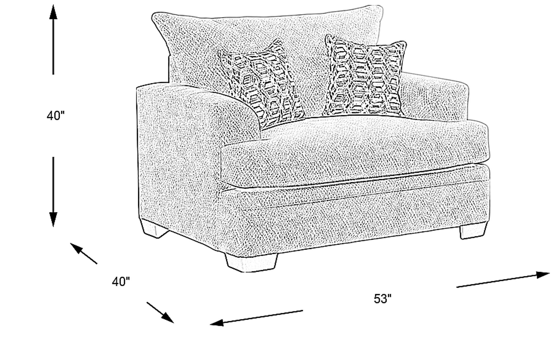 Dimension Image. Please refer to the Dimension Tab on this page for dimension details.
