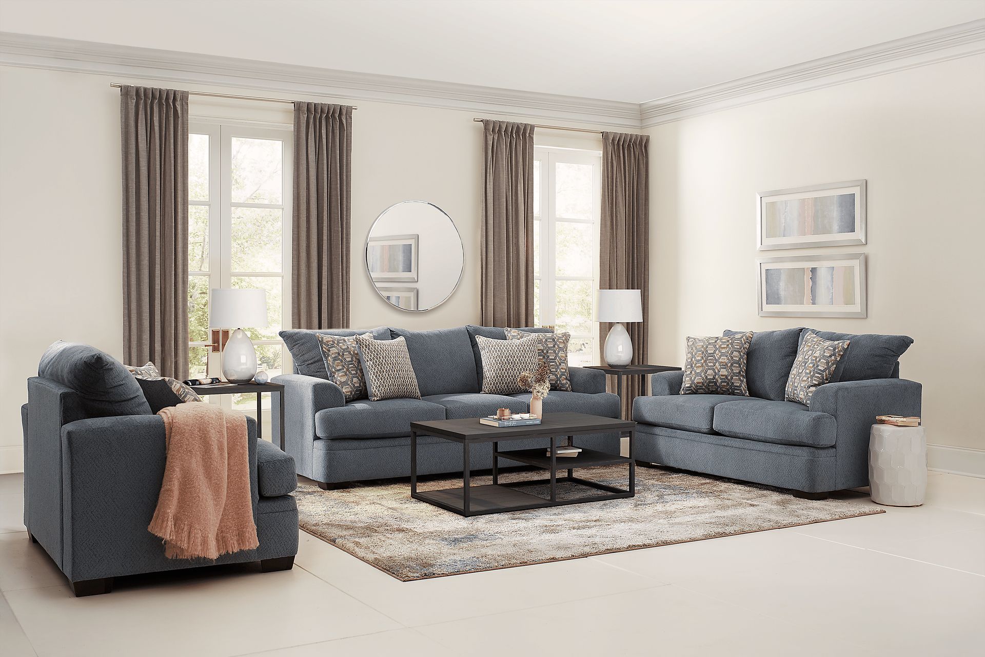 Blair Park Bluestone 8 Pc Living Room - Image 1