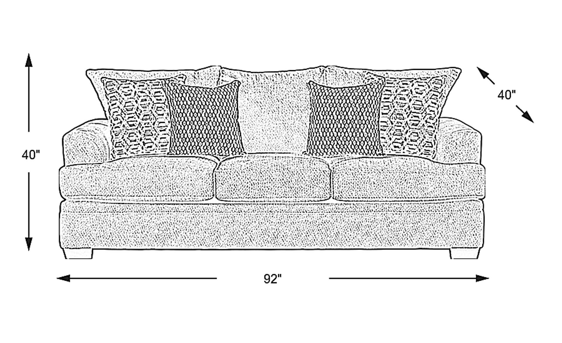 Dimension Image. Please refer to the Dimension Tab on this page for dimension details.