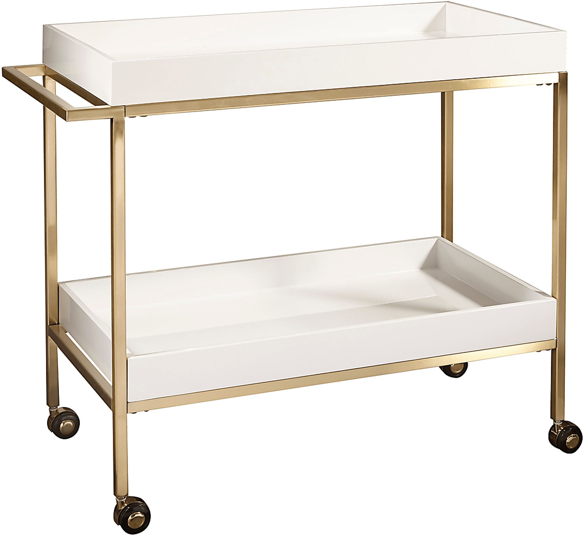 Blairen White Bar Cart - Image 2