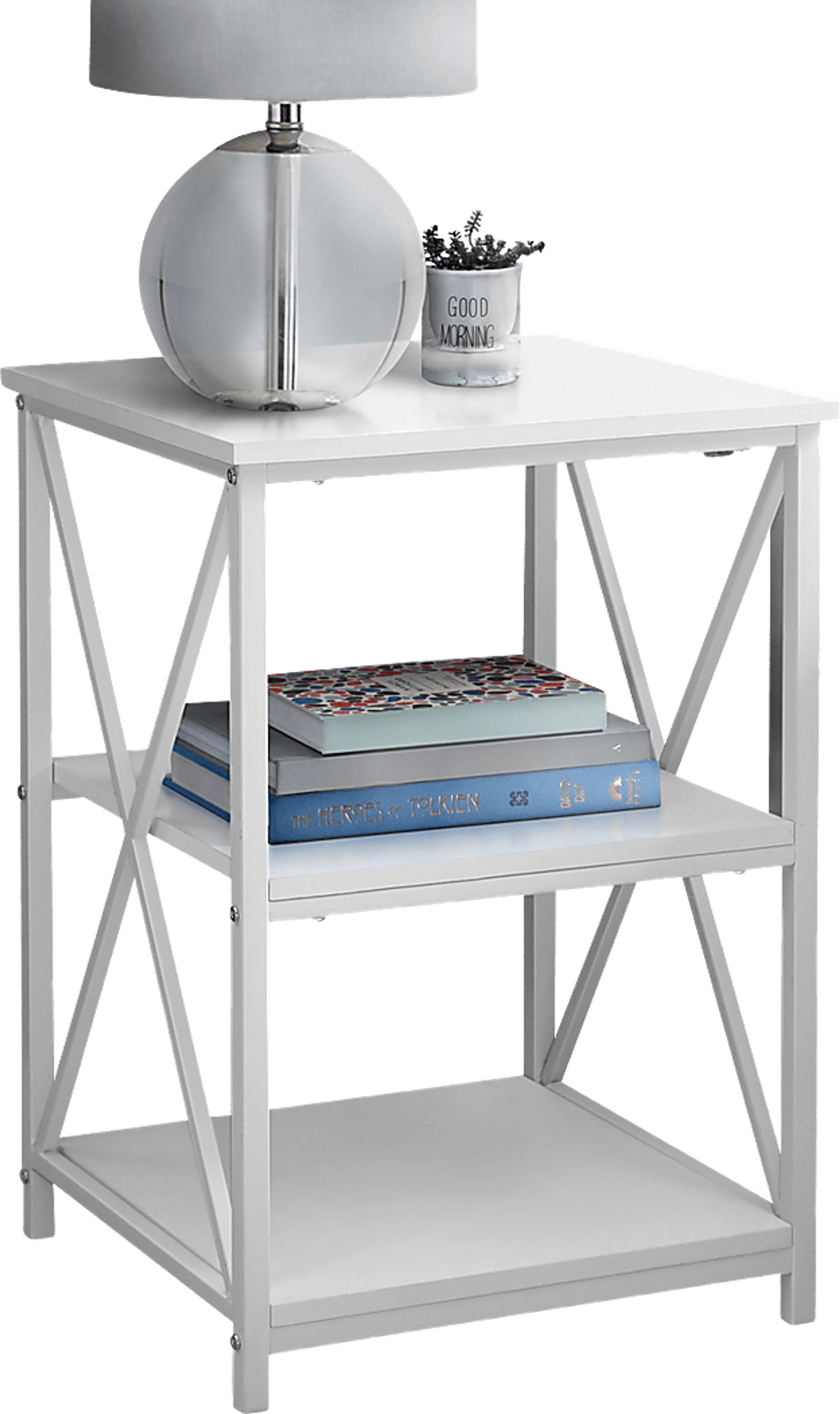 Blairstone White End Table - Image 2