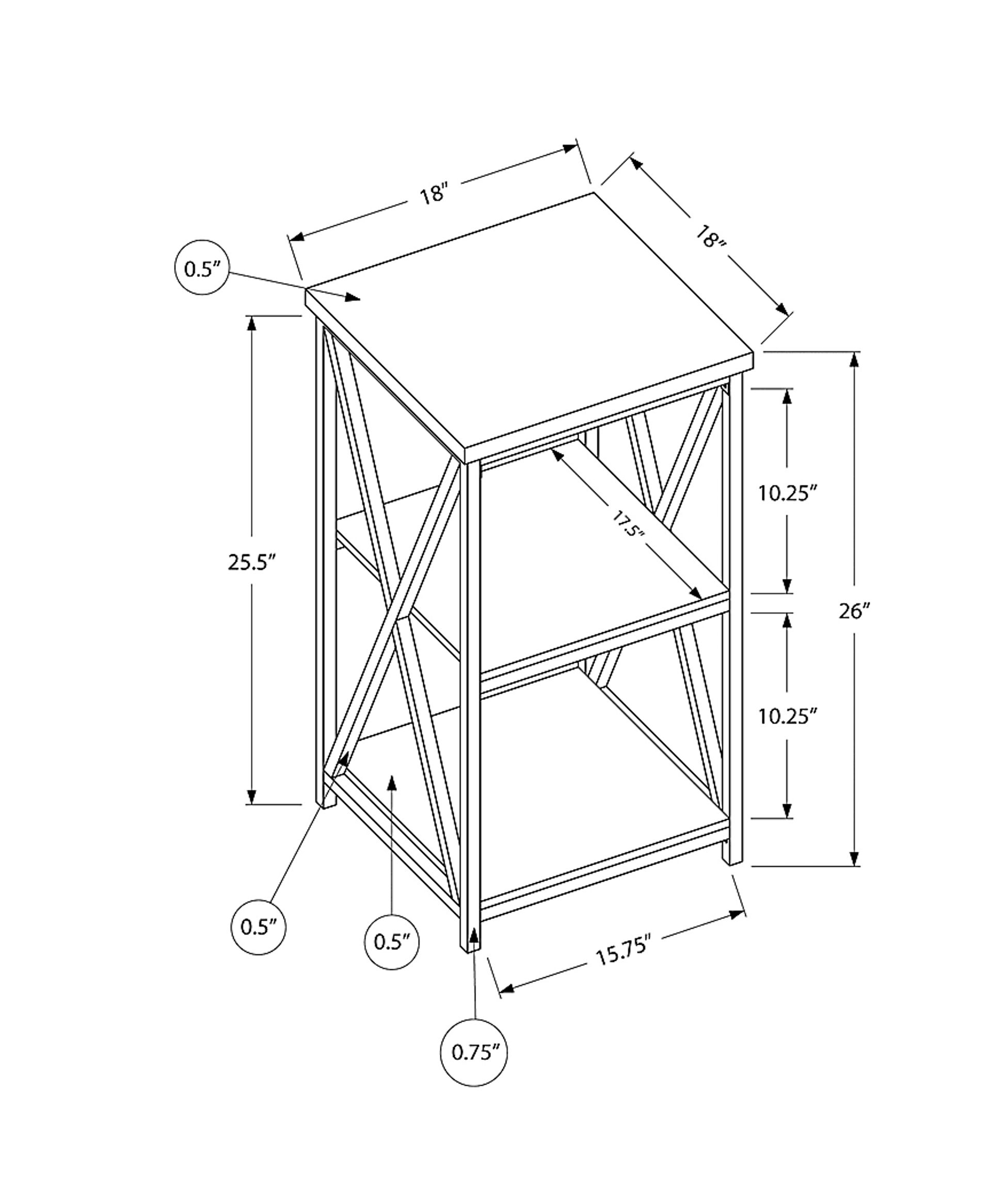 Blairstone White End Table - Image 4