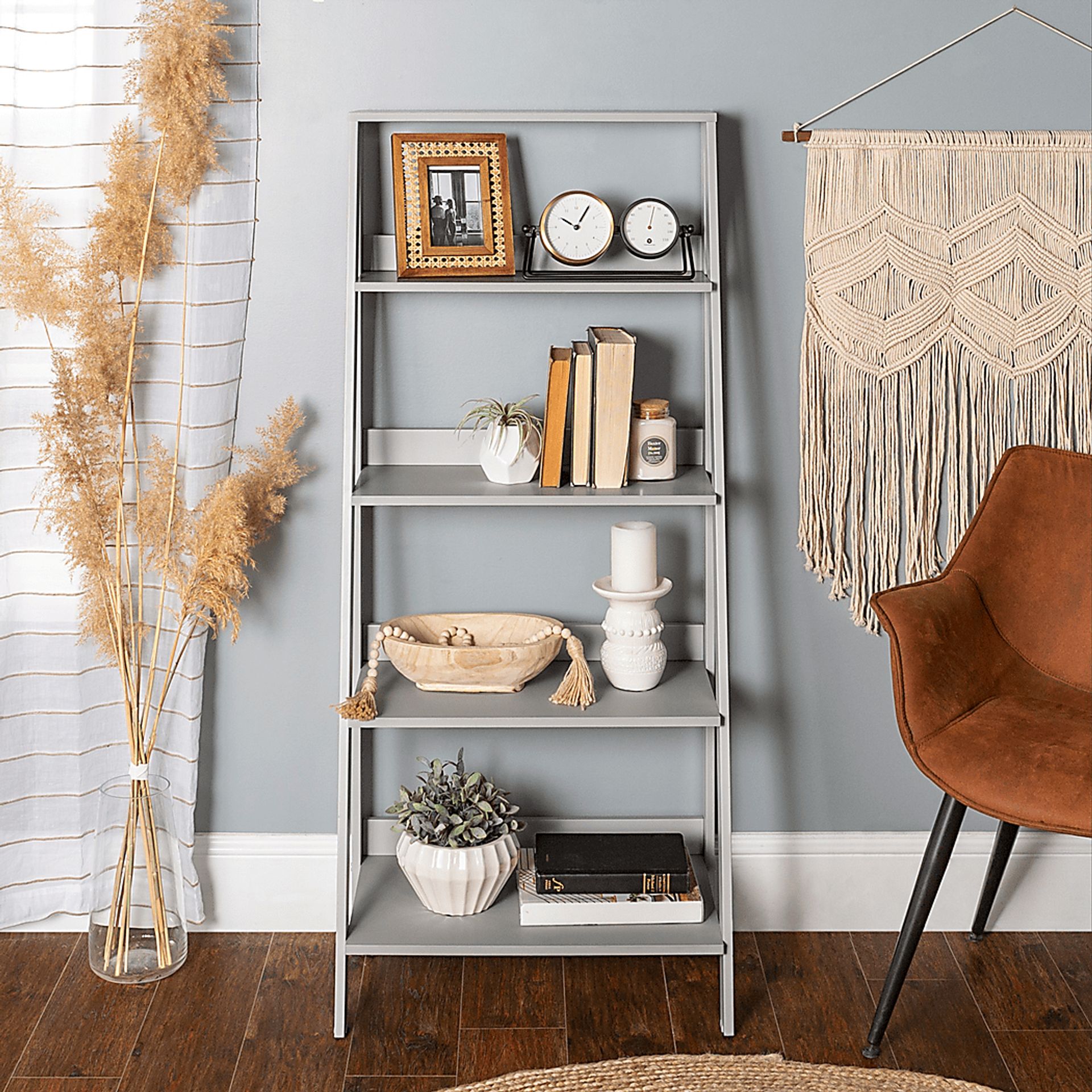 Blairwood Gray Bookcase - Image 5