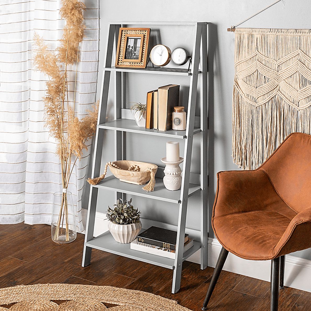 Blairwood Gray Bookcase