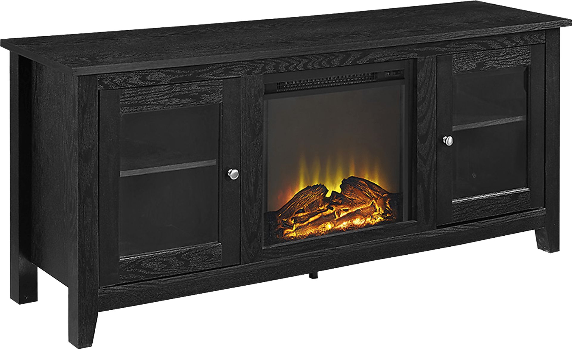 Blaize Black 58 in. Console with Electric Fireplace - Image 2