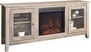 Blaize Gray 58 in. Console with Electric Fireplace
