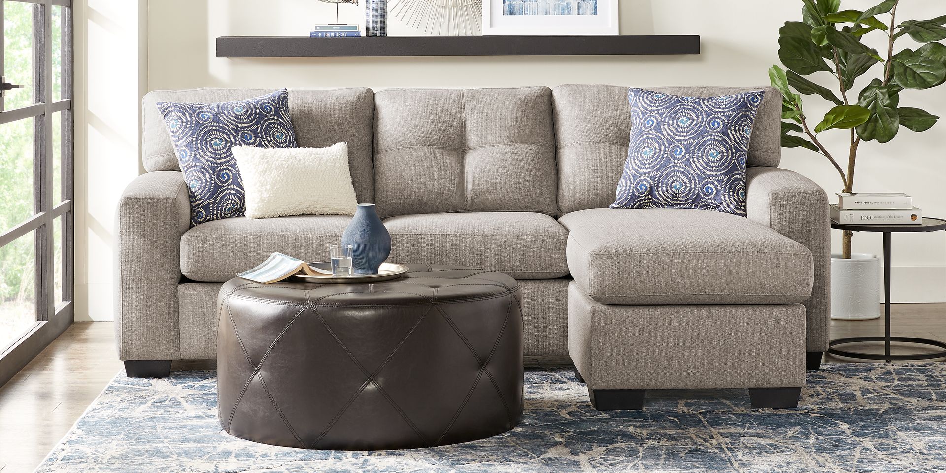Blakeford Platinum Sofa Chaise - Image 2