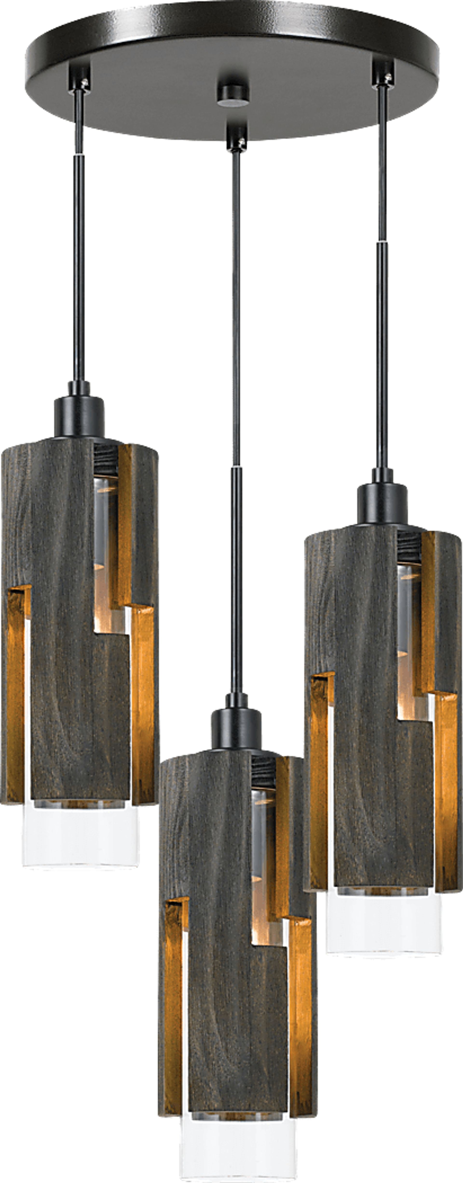 Blakemore Brown 3 Light Chandelier - Image 1