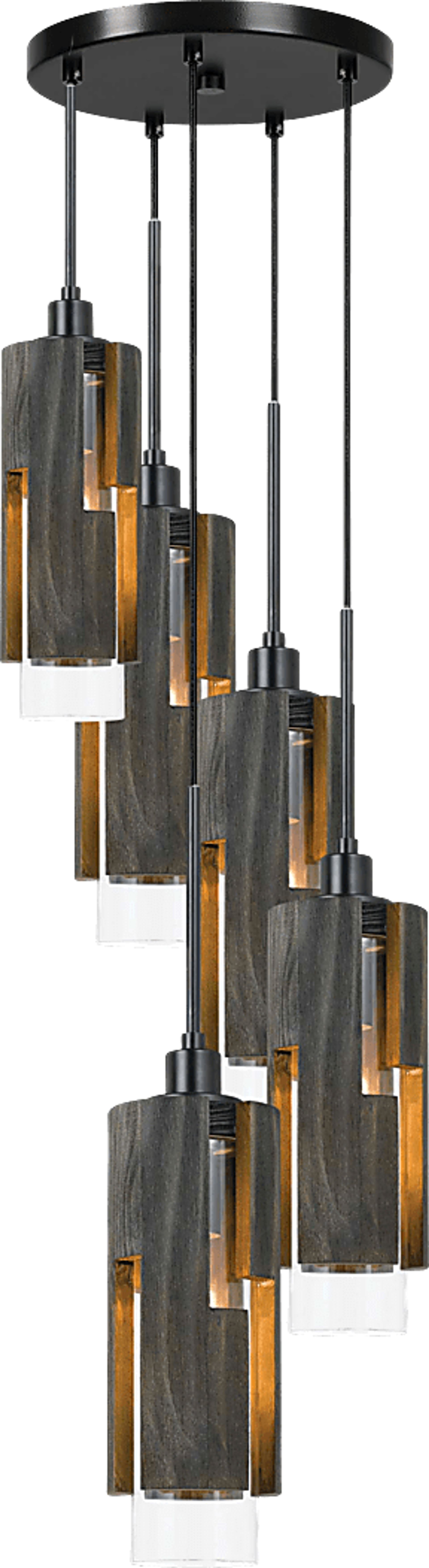 Blakemore Brown 5 Light Chandelier - Image 1