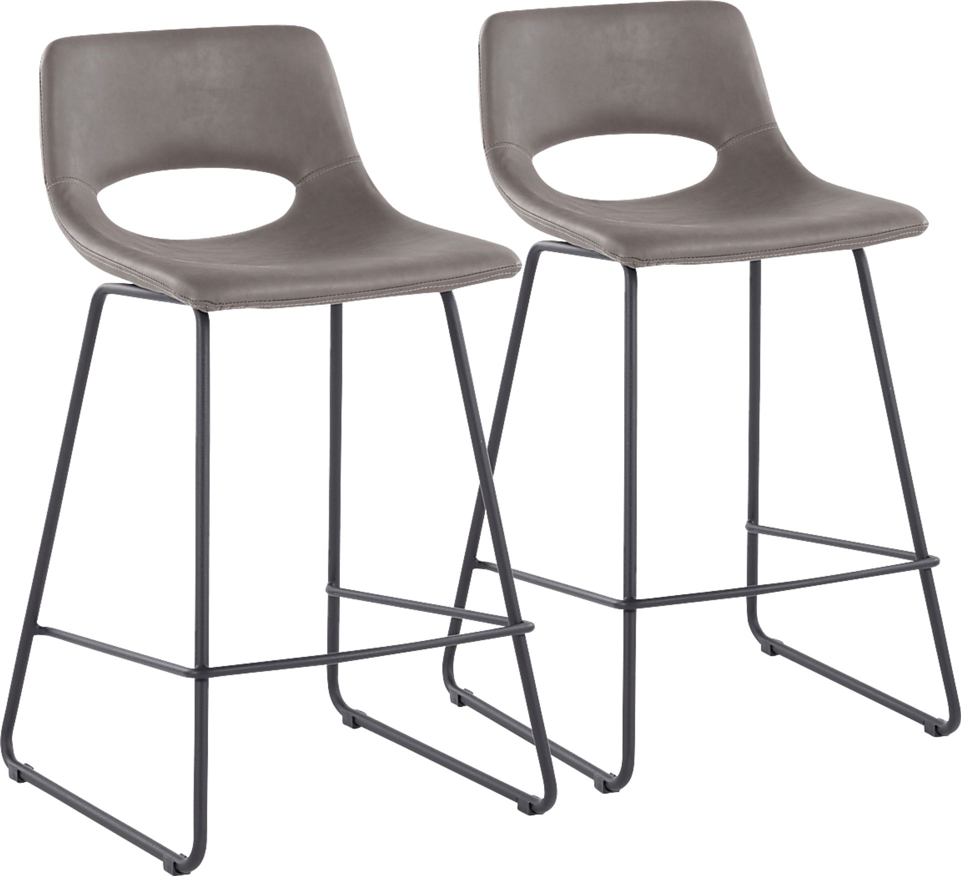 Blakeview Gray Counter Height Stool, Set of 2 - Image 1