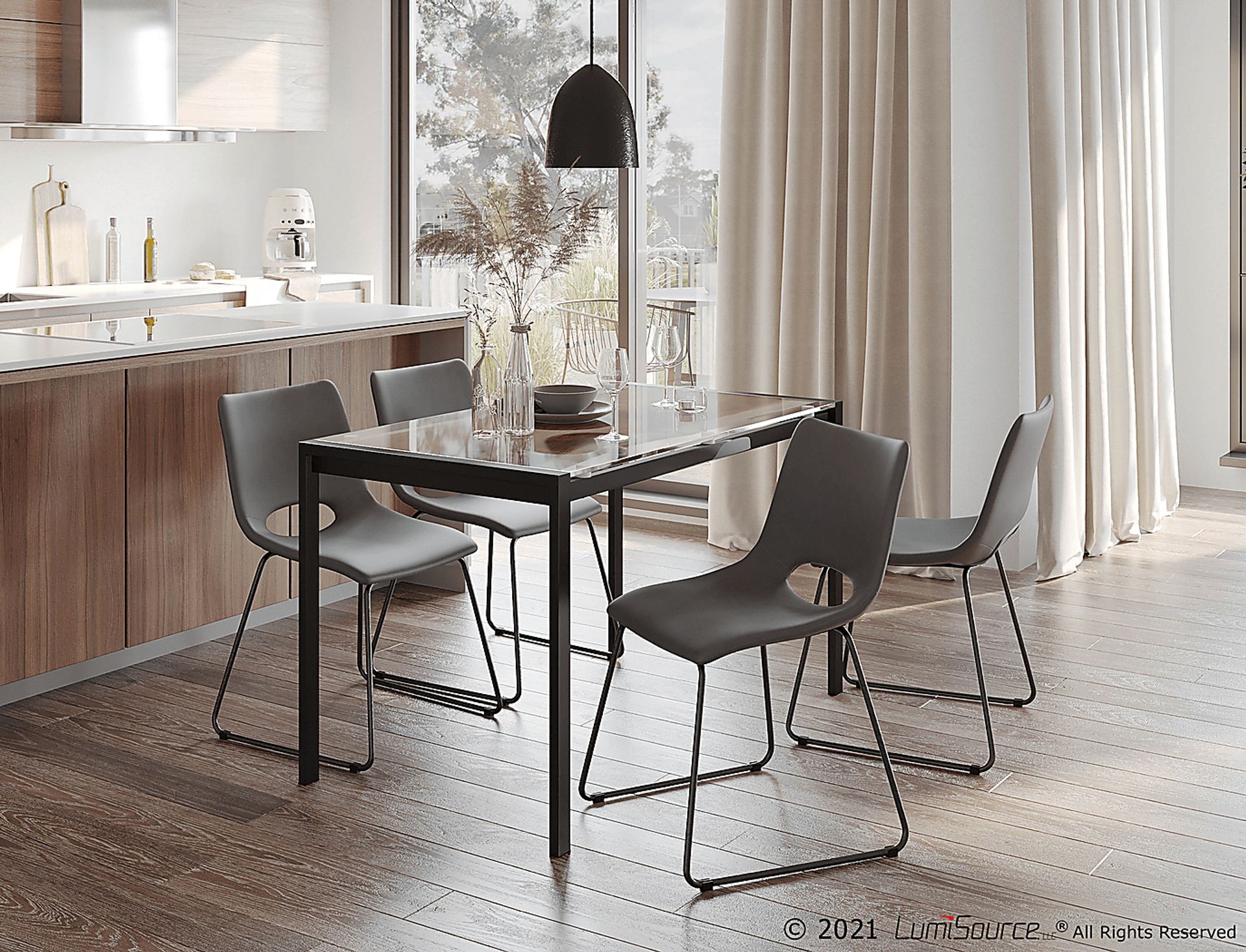 Blakeview Gray Side Chair, Set of 2 - Image 9