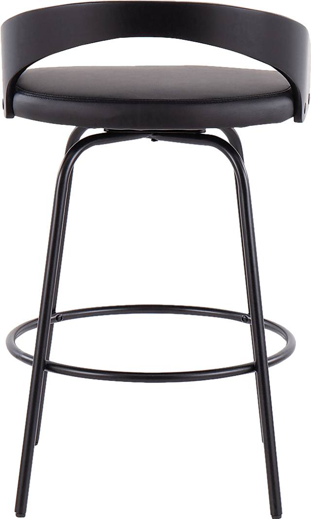 Blakistone Black Counter Height Swivel Stool Set of 2 - Thumbnail - Image 5