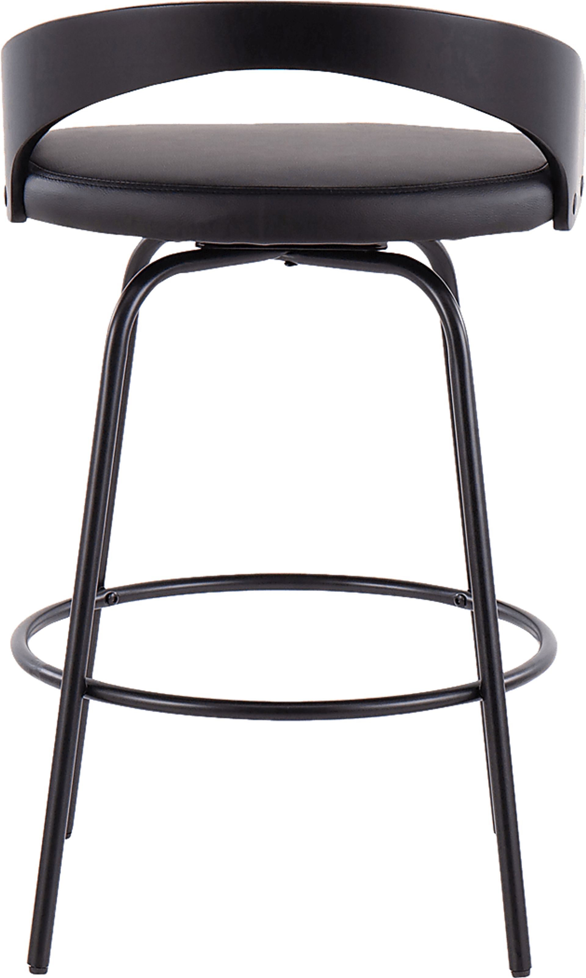 Blakistone Black Counter Height Swivel Stool Set of 2 - Image 5
