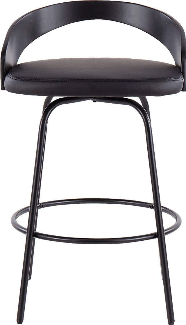 Blakistone Black Counter Height Swivel Stool Set of 2 - Thumbnail - Image 6