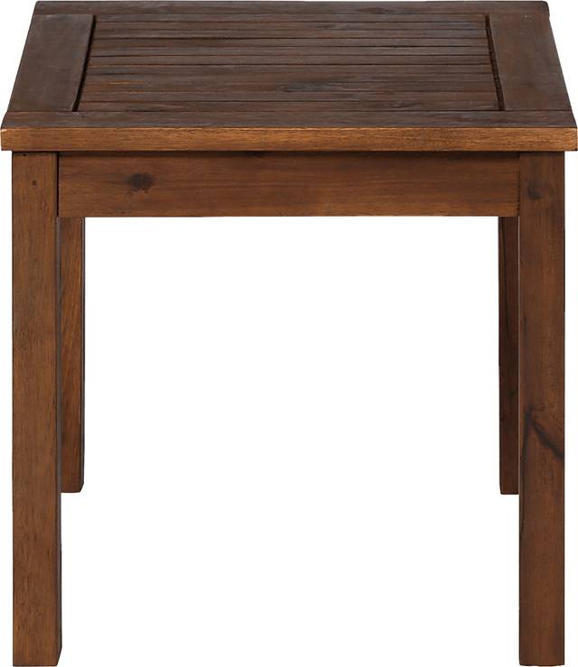 Blandin Dark Brown Outdoor End Table - Thumbnail - Image 2