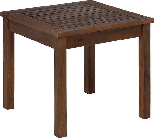 Blandin Dark Brown Outdoor End Table - Thumbnail - Image 1