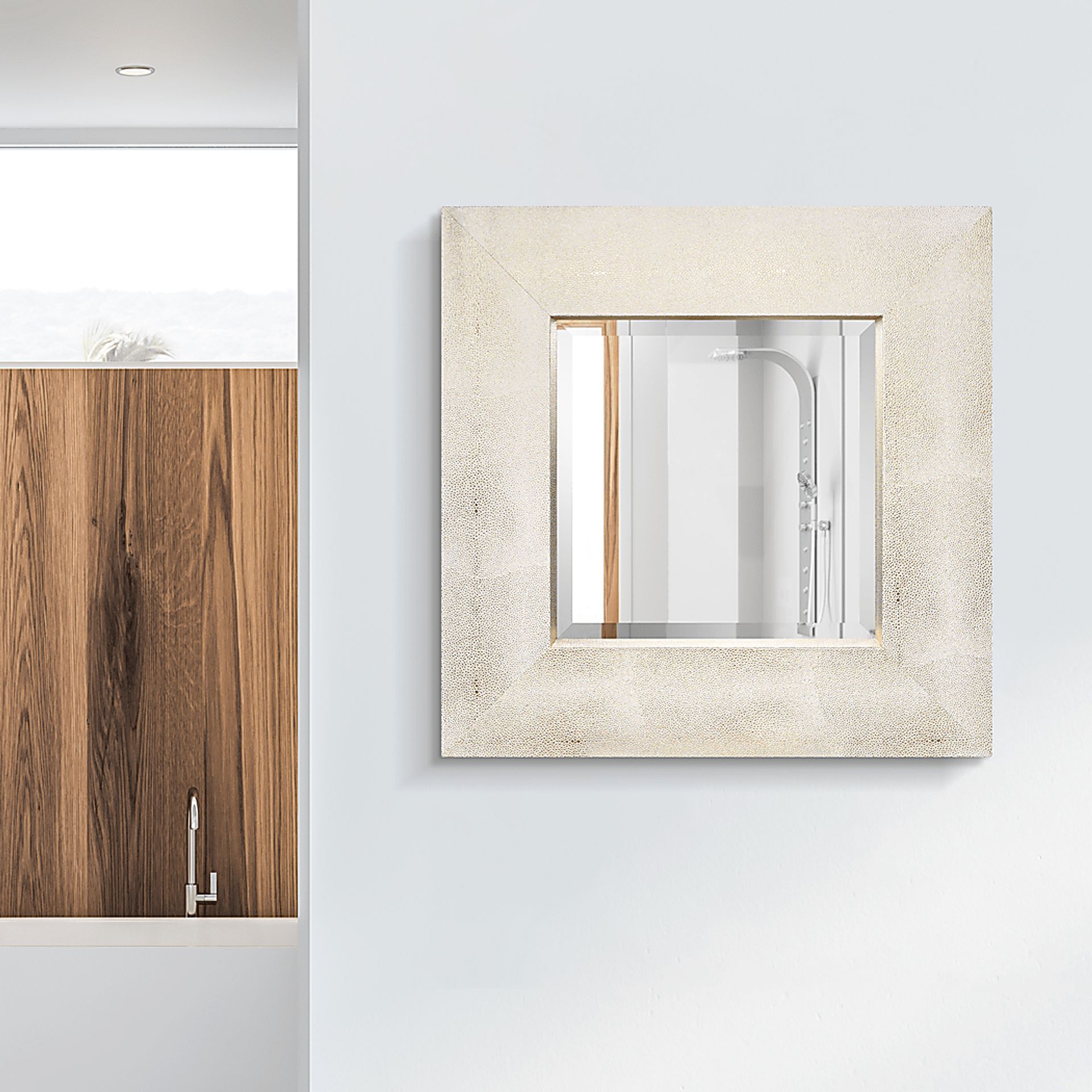Blandon White Mirror - Image 5