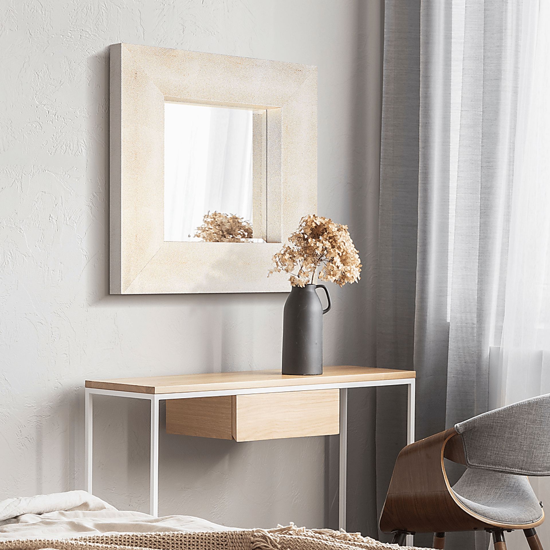 Blandon White Mirror - Image 6