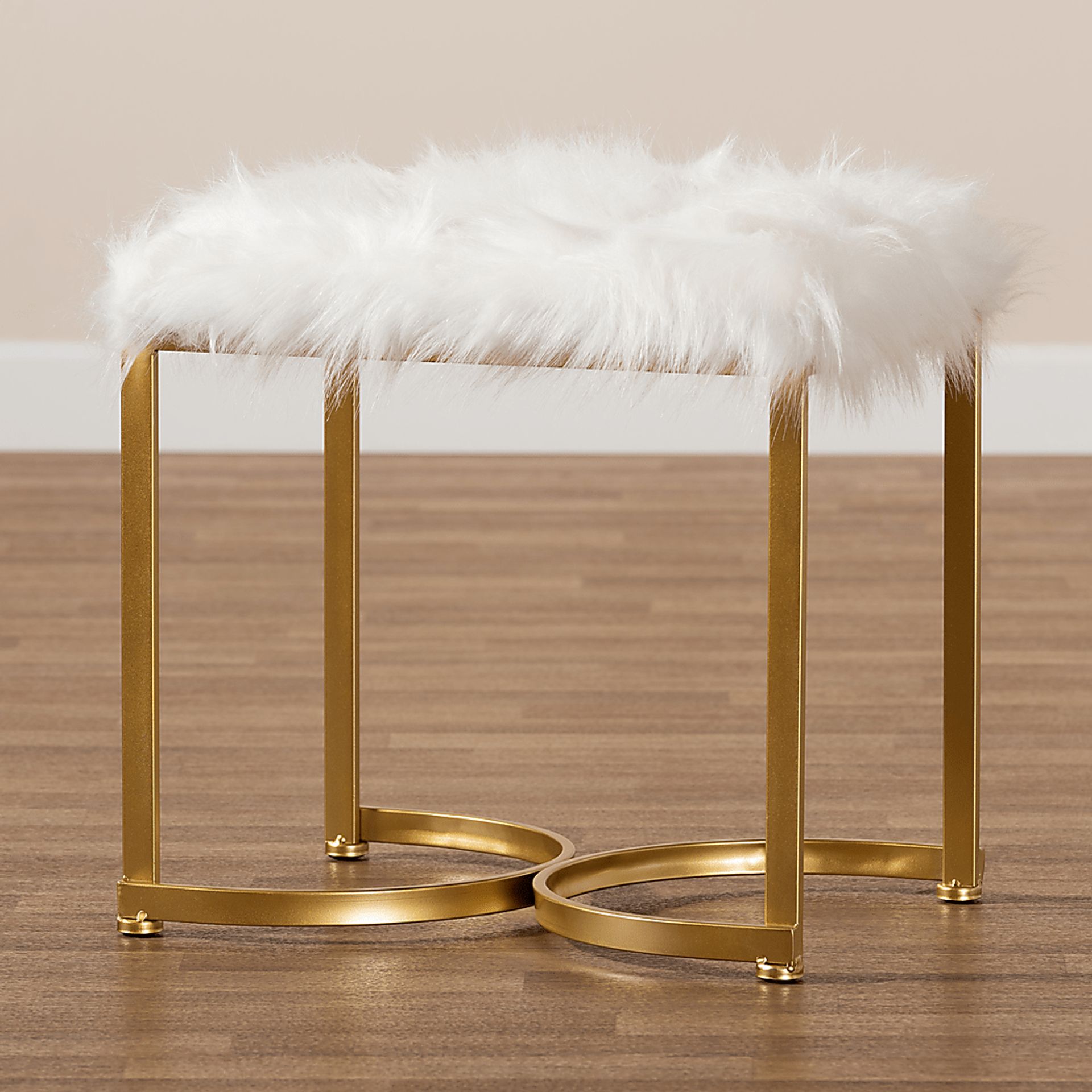Blandsford White Ottoman - Image 6