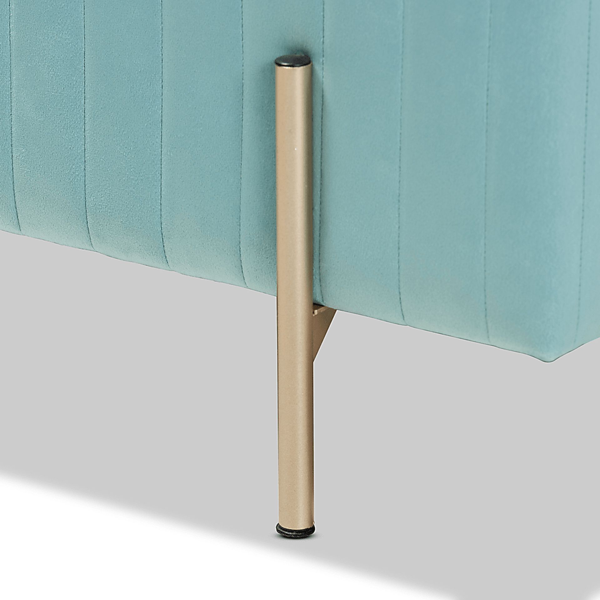 Blanning Blue Ottoman - Image 4