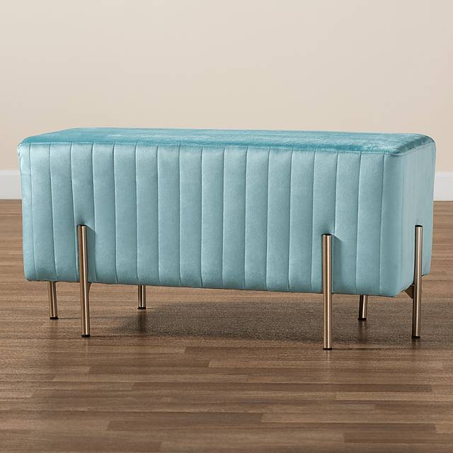 Blanning Blue Ottoman - Thumbnail - Image 6