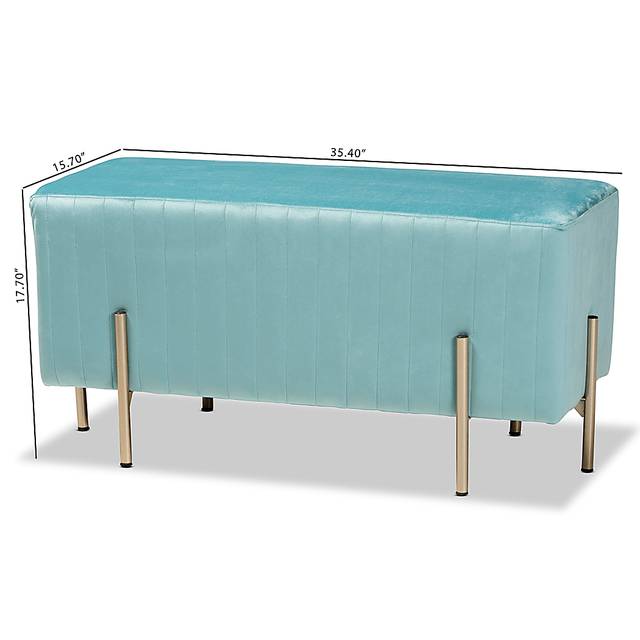 Blanning Blue Ottoman - Thumbnail - Image 8