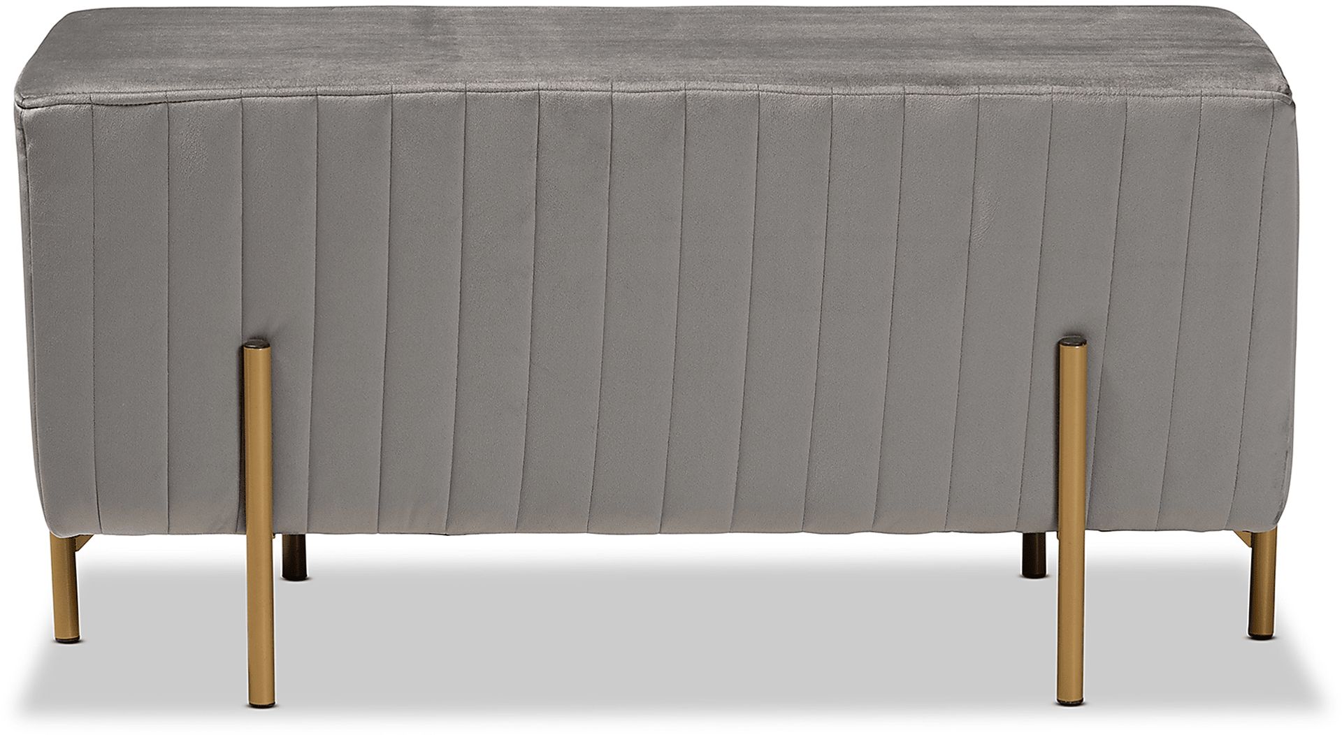 Blanning Gray Ottoman - Image 2