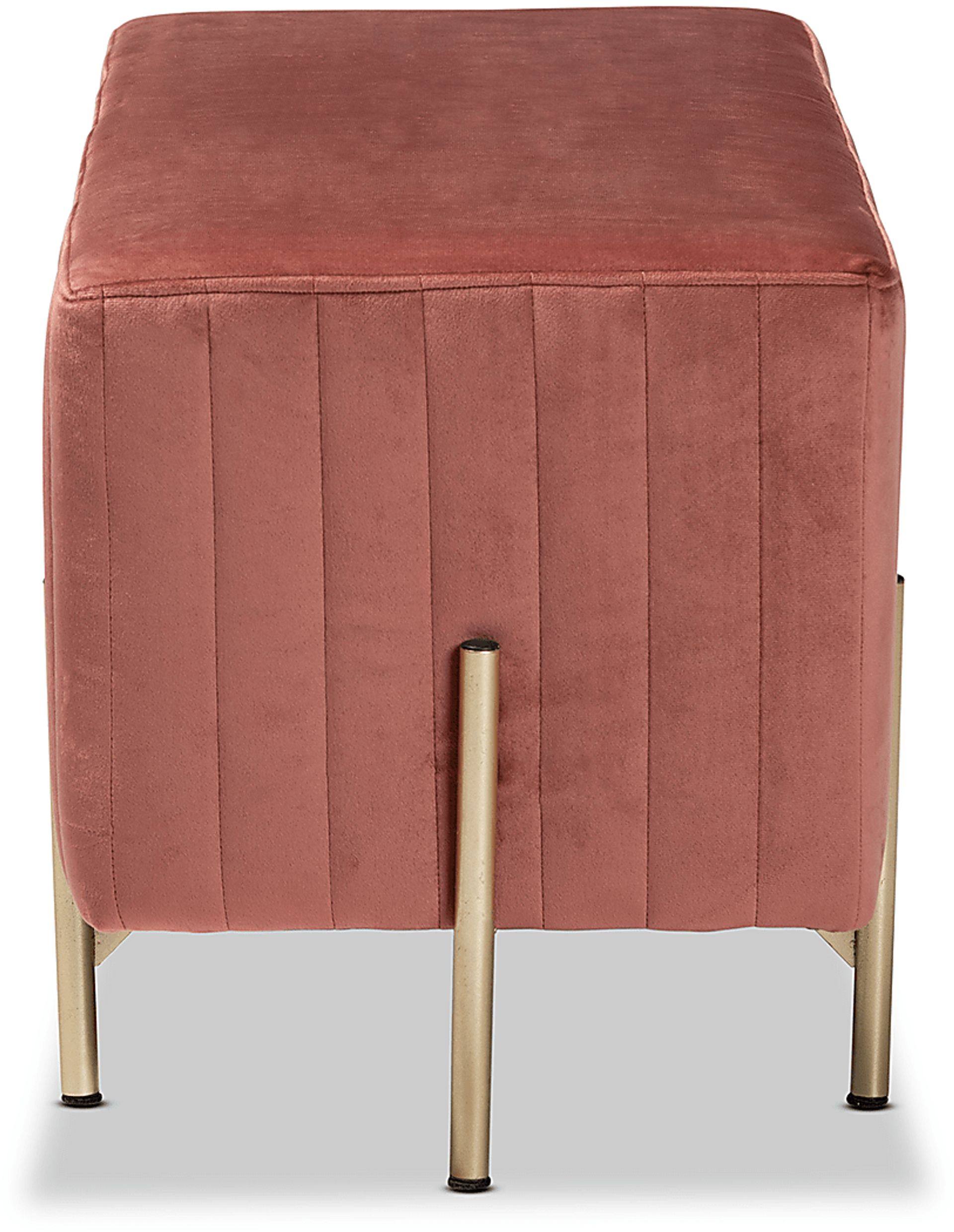 Blanning Pink Ottoman - Image 3