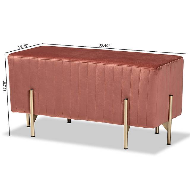 Blanning Pink Ottoman - Thumbnail - Image 8