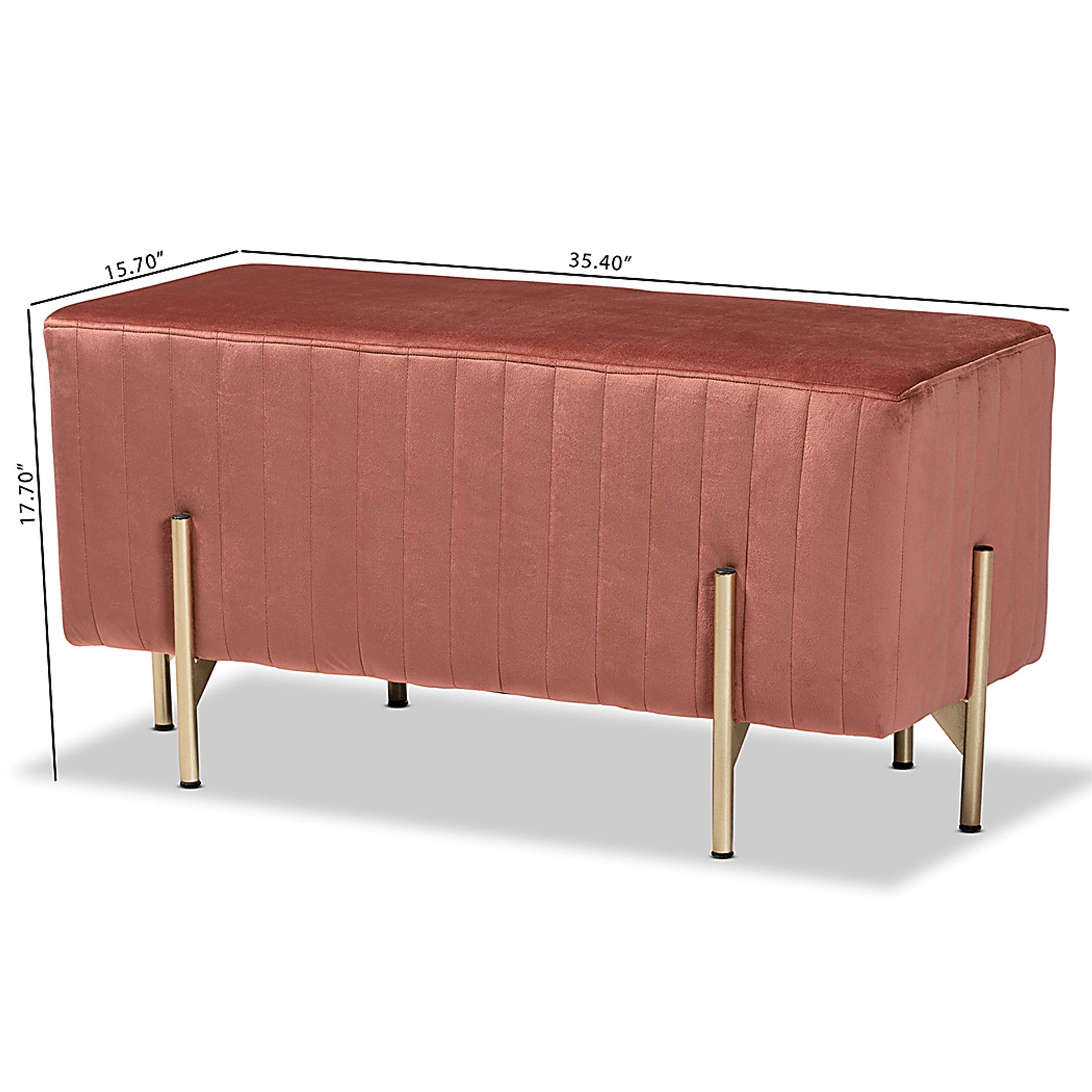 Blanning Pink Ottoman - Image 8