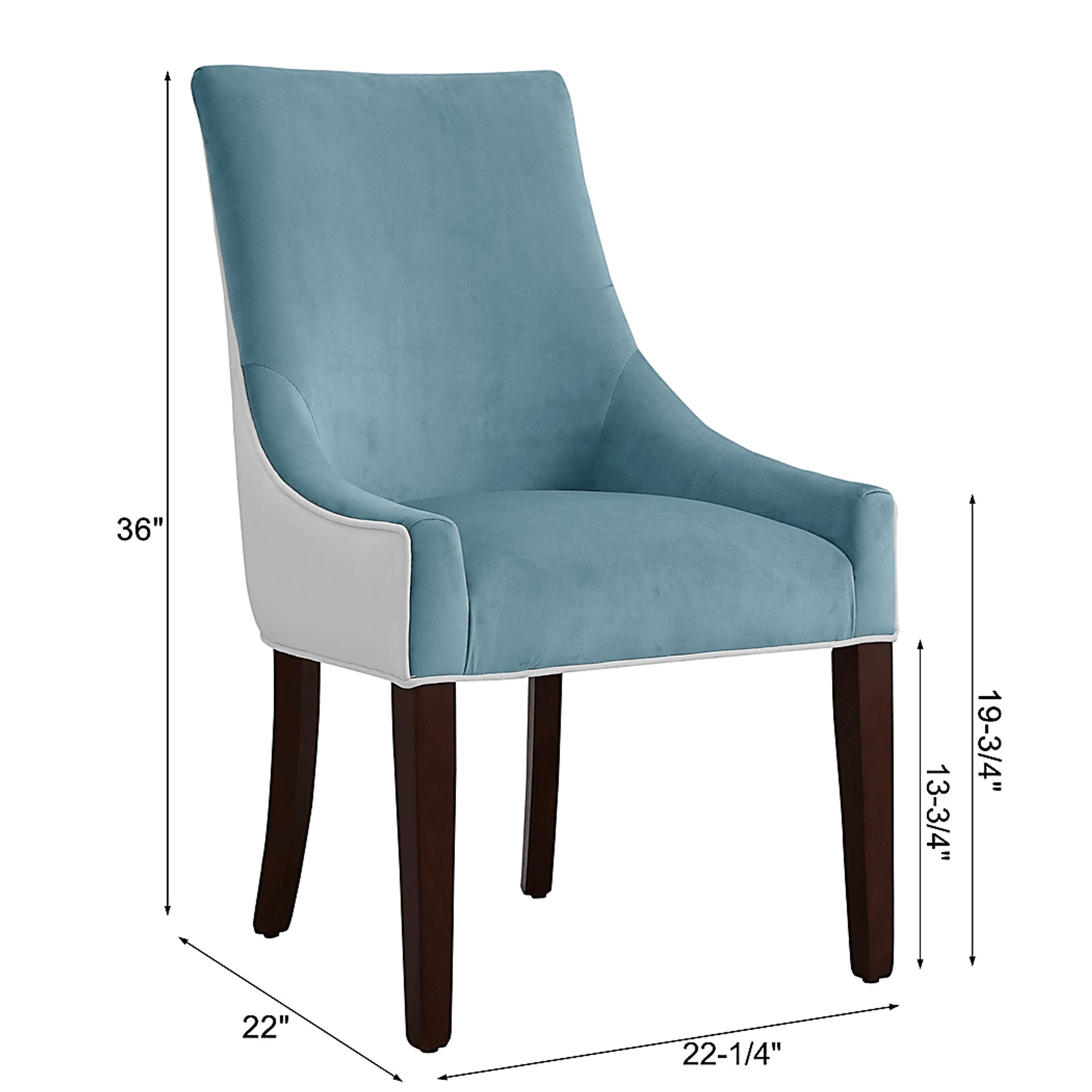 Blantyre Light Blue Dining Chair - Image 11