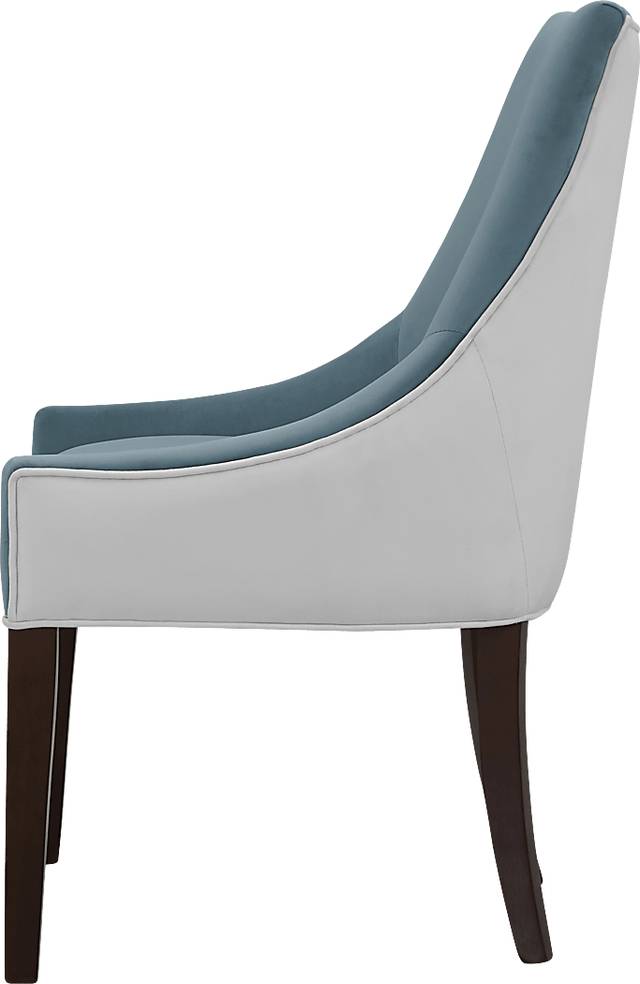 Blantyre Light Blue Dining Chair - Thumbnail - Image 4