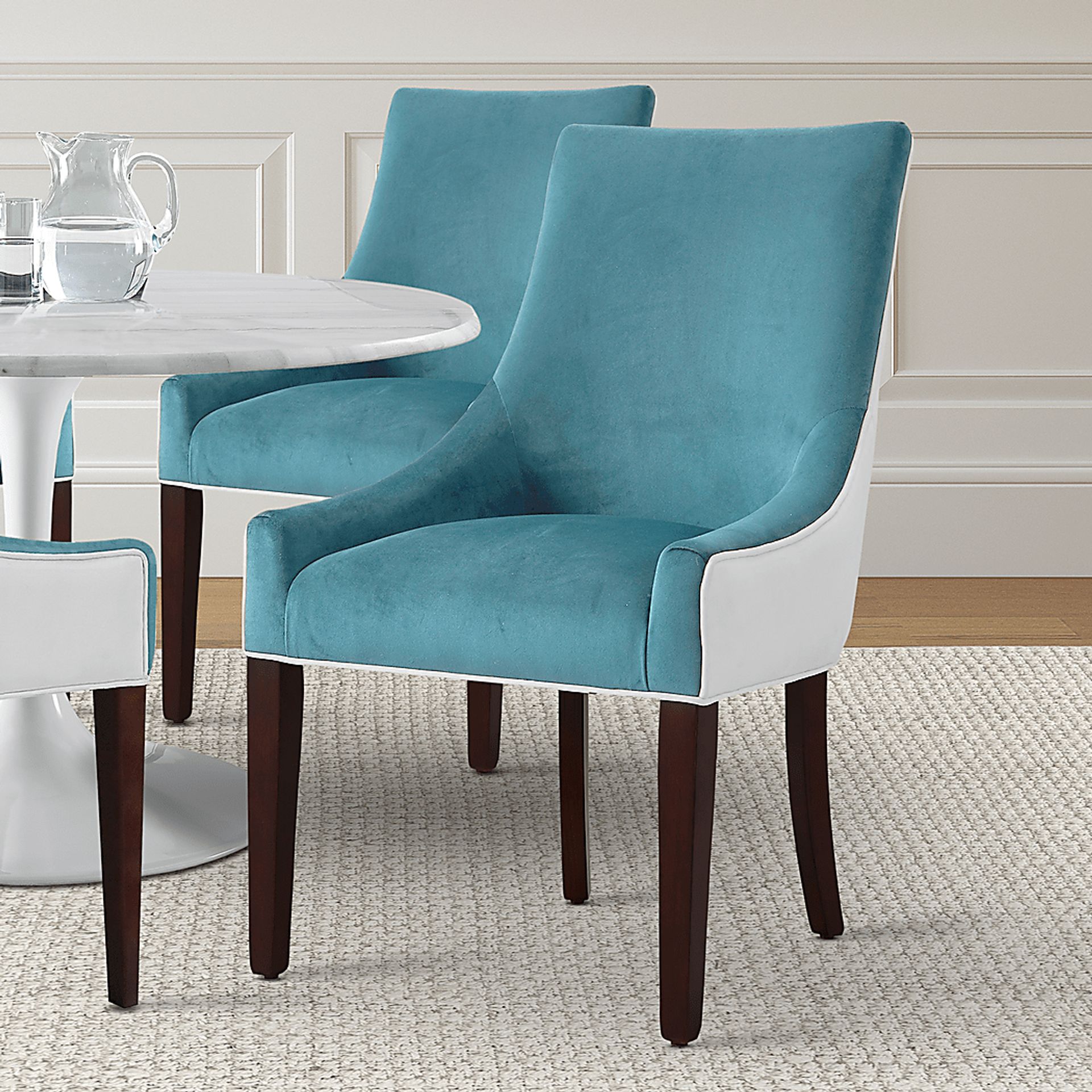 Blantyre Light Blue Dining Chair - Image 10