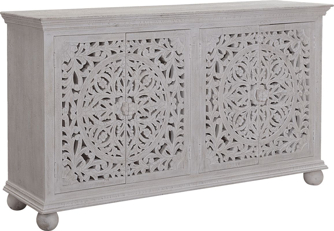 Blasdell White Credenza