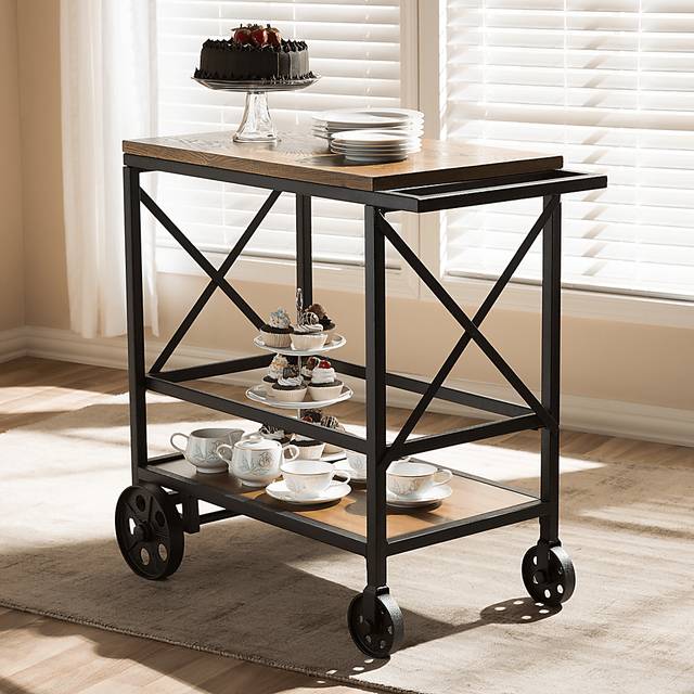 Blaser Oak Bar Cart - Thumbnail - Image 2
